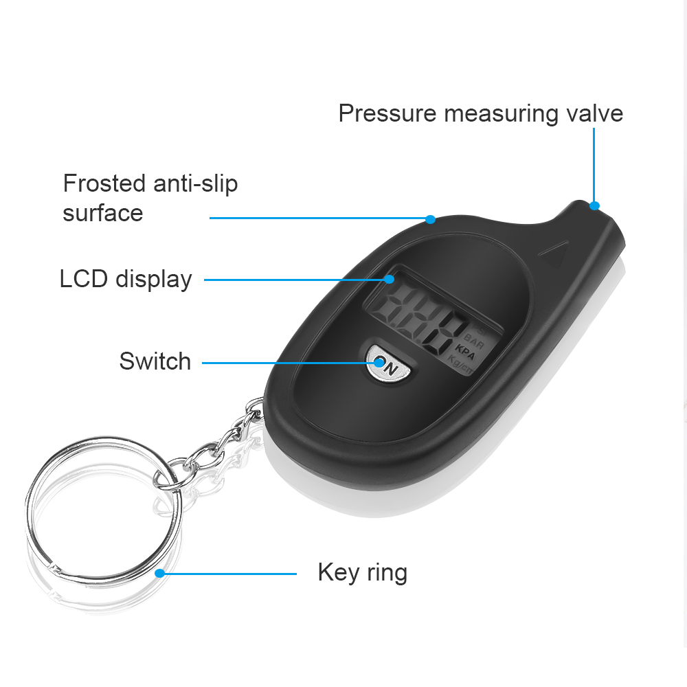 Мини ЖК-цифровой манометр в ши – обзор и цена Tyre Pressure Gauge