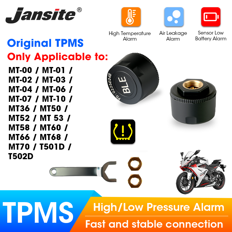 Мотоциклы Jansite TPMS, предна – обзор и цена Tyre Pressure Gauge