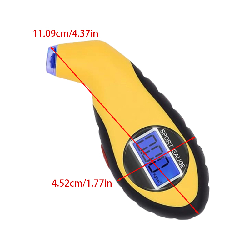 Портативный цифровой ЖК-маноме – обзор и цена Tyre Pressure Gauge