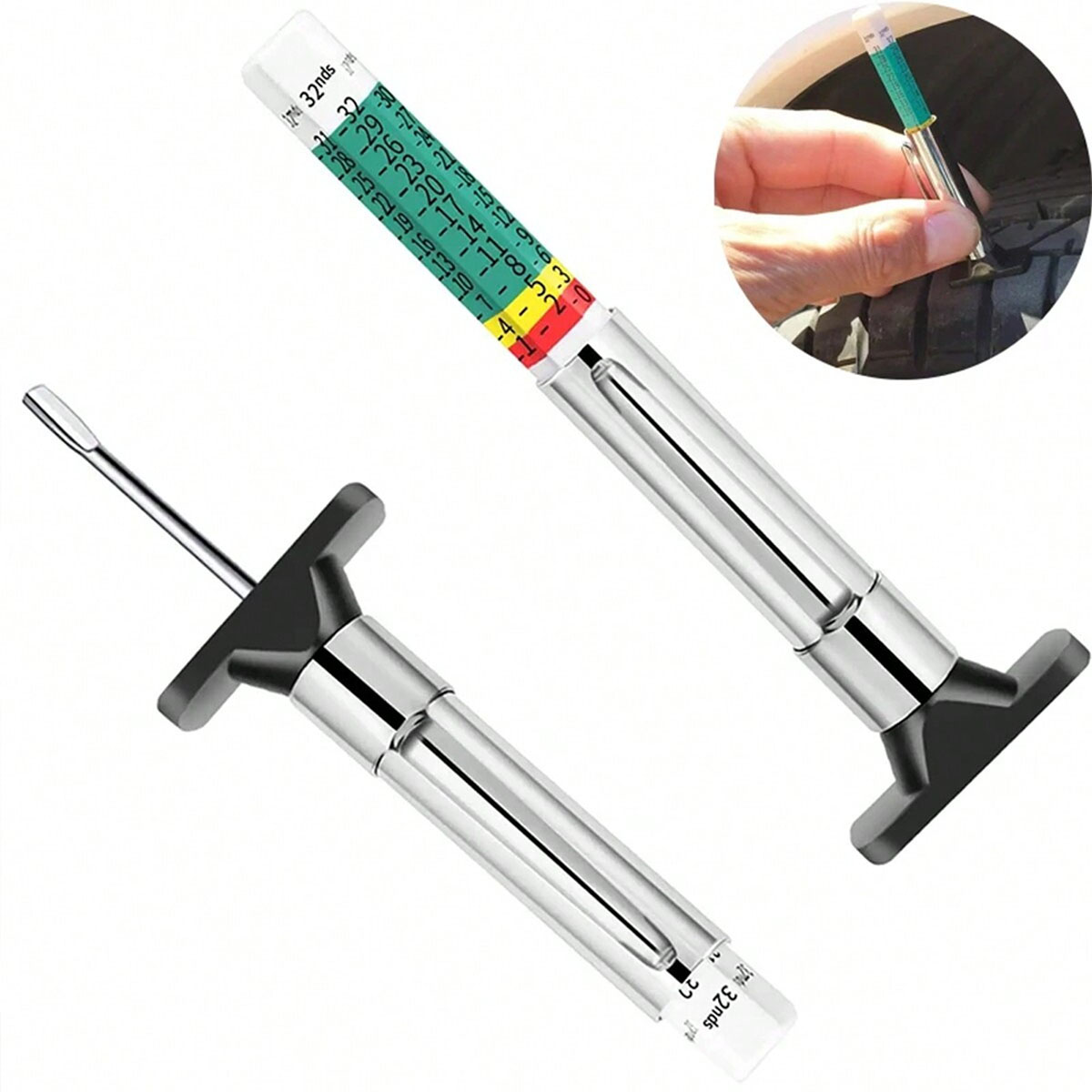 Измеритель глубины протектора  – обзор и цена Tyre Pressure Gauge
